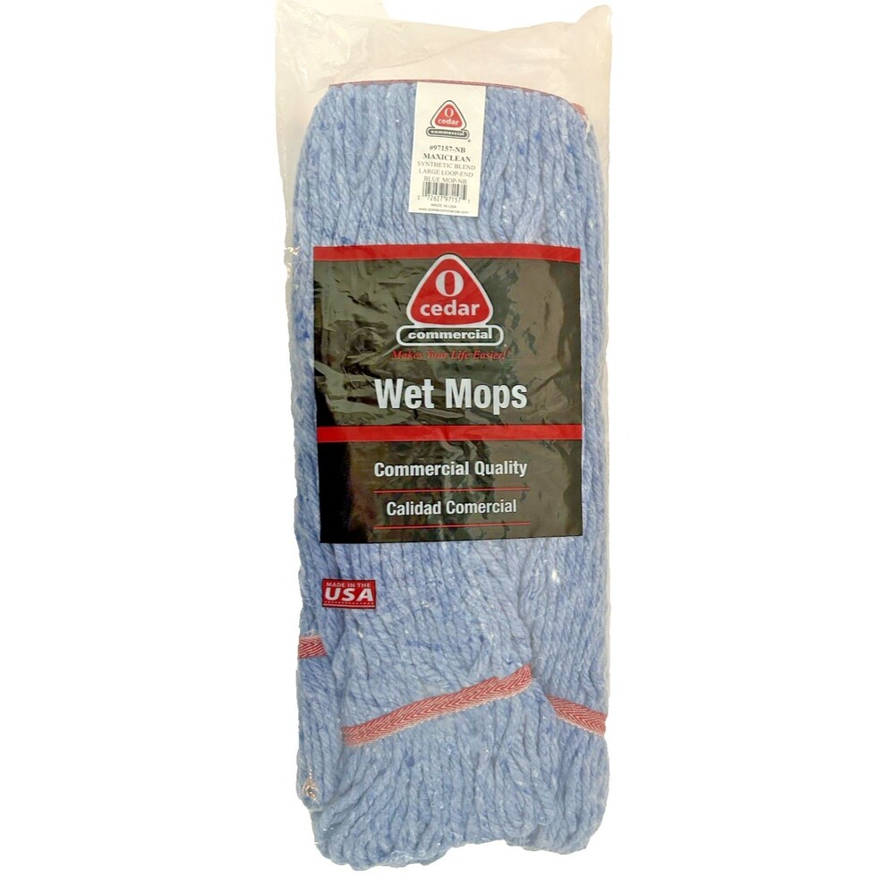 O-Cedar Commercial Synthetic Blend Mop Head 97157-NB 18" Large Loop End NIP